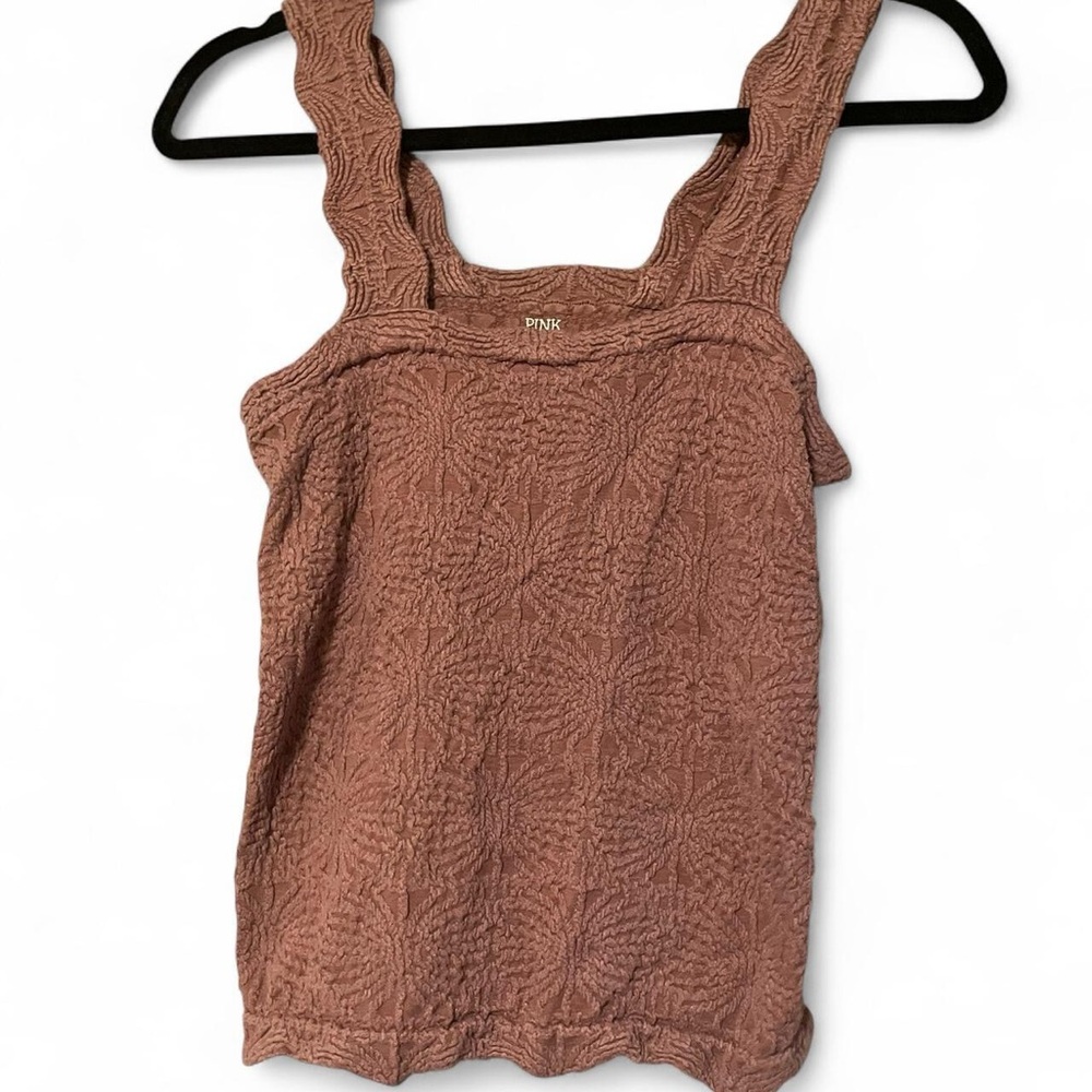 Pink Republic Women's Textured Tank Top - Brown